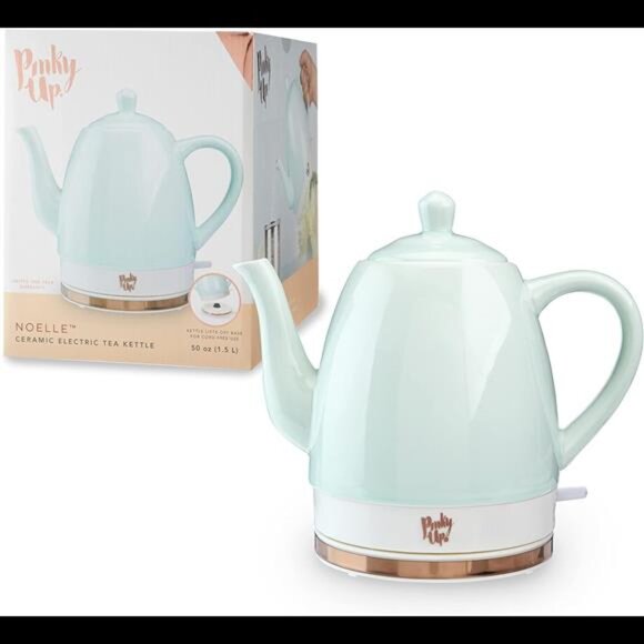 1.5 L Ceramic Gooseneck Spout Electric Tea Kettle with Temperature Control - Picture 1 of 6